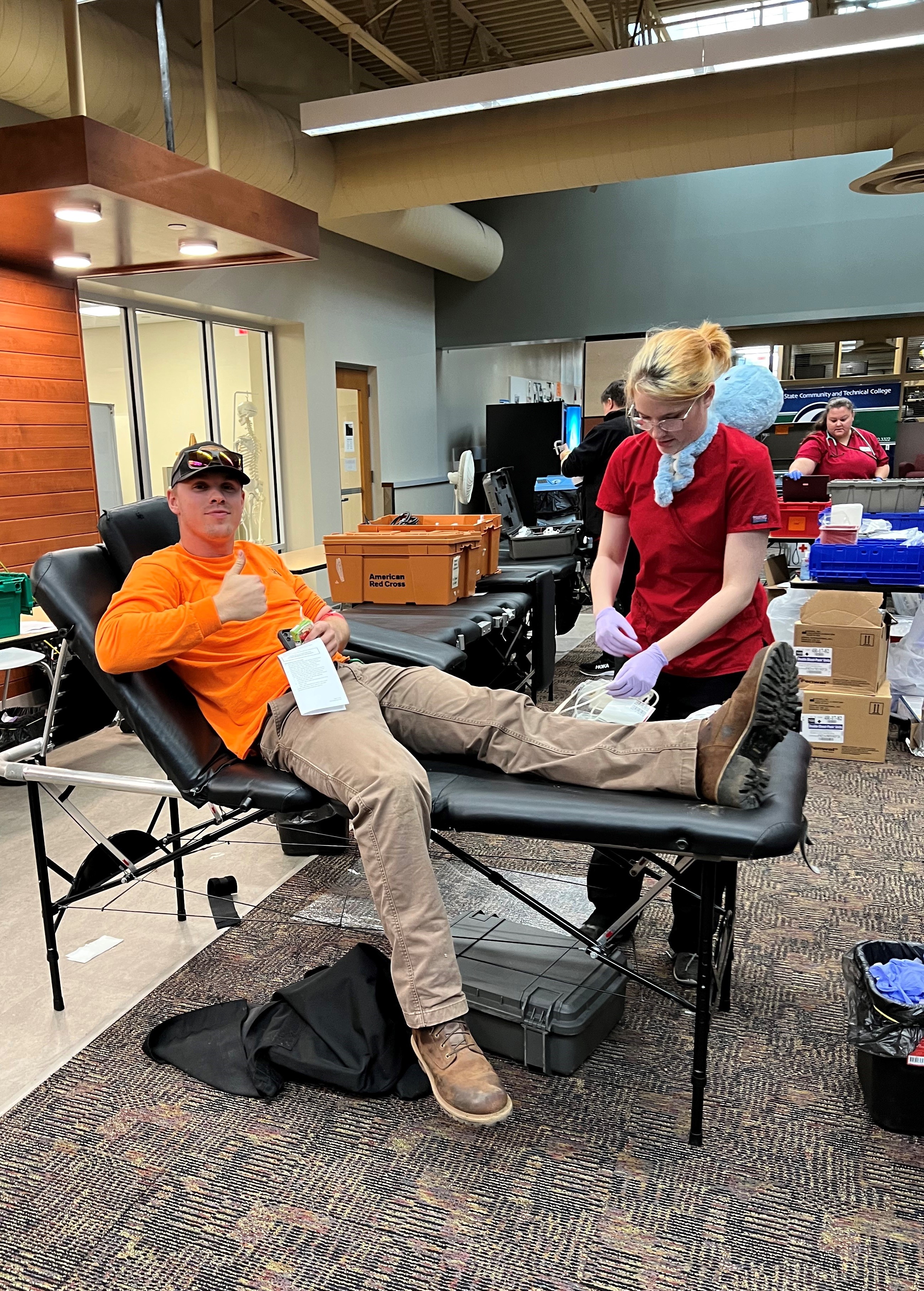 The Wadena Nursing Club held a blood drive for the Red Cross in October.