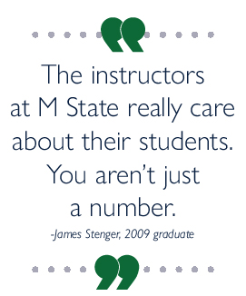 image of a quote, " m mstate instructors are amazing."